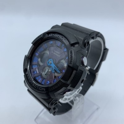 Casio GSHOCK GA200SH Blue Metallic Digital Analog Wristwatch Timepiece