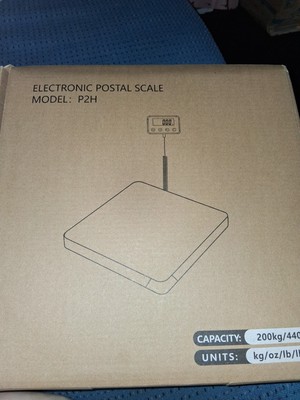 440lb Heavy Duty Digital Metal Industry Shipping Postal Scale 200kg BLACK
