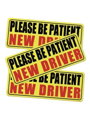 3PCS New Driver Magnet for Car, Please Be Patient New Driver Stickers Magnetic