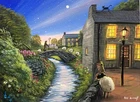 Pete Rumney Painting The Sheep Who Missed Bedtime Fun Hand painted Canvas Art