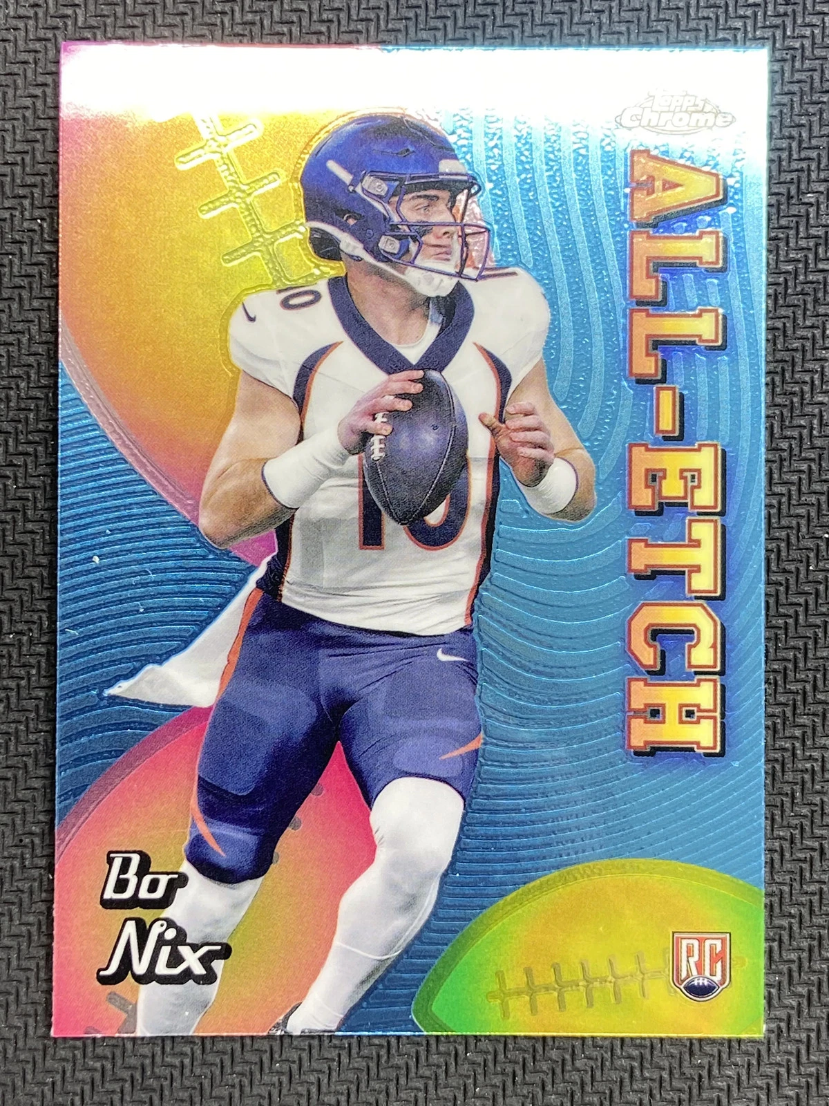 Bo Nix Topps Chrome All-Etch #CAEBN Superfractor 1/1