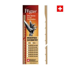 Pegas Laubs&auml;gebl&auml;tter MGT Spezial Doppel-Gegenzahn gerade 130mm Holz