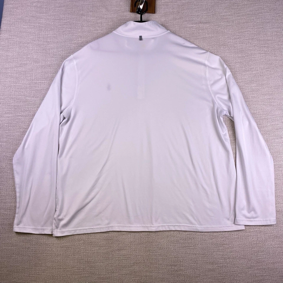 Suéter Polo Ralph Lauren Performance 1/4 Cremallera XXL Para Hombre Pullover Blanco En muy buen estado Foto 2 de 4