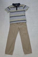 Calvin Klein Boys Size 7 Polo Shirt  Children's Place Khaki Pants Outfit Bundle