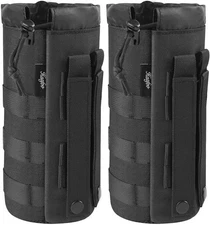 Tactical Molle Water Bottle Holder Pouch, 1000D Nylon Hydration Carrier