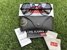 Ray-Ban Sunglasses RB4125 CATS 5000  601/32 Polished Black grey Gradient 59mm