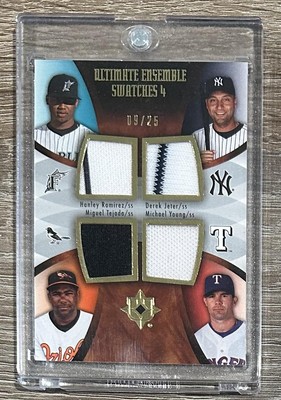 2007 Ultimate Collection #RJTY Ramirez Jeter Tejada Young Quad Swatches #/25