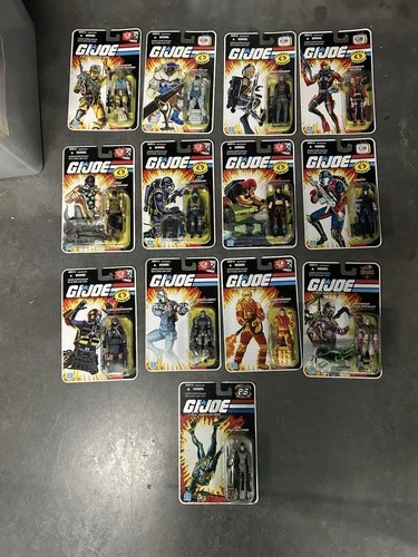 G.I.Joe Lot of 13 New Action Figures 25th Anniversary Hasbro