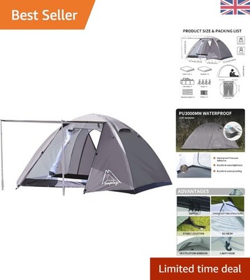 Ultraleichtes 2,5 kg Backpacking Zelt - wasserdichtes Doppeltür-Design für alle Jahreszeiten