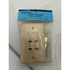Radio Shack Stereo Speaker Wall Plate New in Package Cat. No. 40-985