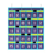 Classroom Accessories Closet Pocket Chart for Cell Phones Holder Wall Door Ha...