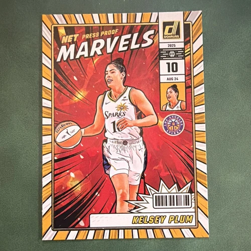 Panini Donruss WNBA Net Marvels Press Proof Kelsey Plum #3 Sparks 2025