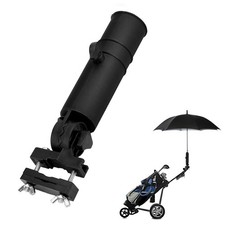 Wózek Uchwyt na parasol Parasole Stojak Czarny do uchwytów wózków