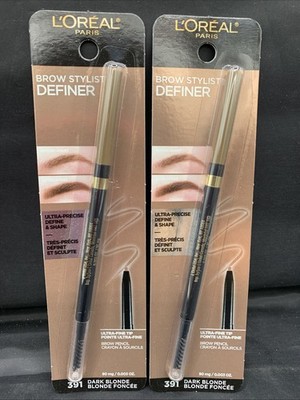LOT 0F 2 - L'oreal Paris Brow Stylist Definer Ultra Precise - 391 Dark Blonde