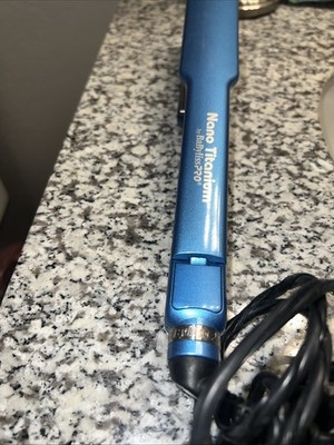BaByliss PRO Nano Titanium 1.5 inch Ultra-Thin Straightening Iron - Blue