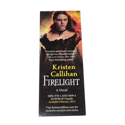 Kristen Callihan Moonglow Firelight Bookmark 2014 NYCC New York Comic Con Ad