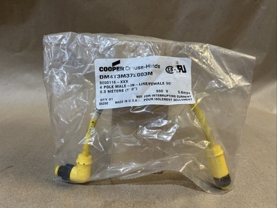 Cooper Crouse Hinds DMT4T3M37E003M 4 Pole Male In Line Female