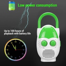 Kitchen Radio IPX5 Water Proof AM FM Radio For Study Work Life