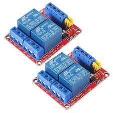 2pcs DC 12V 2 Channel Relay Module Board Shield with Optocoupler 12V-2 way