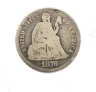 Cull 1876 Liberty Seated Silver Dime 10c US Coin You Grade It B15