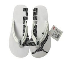 PUMA Flip Flops Unisex White UK 7 EU 40.5 Epic Flip V2 Beach GYM Holiday Sliders