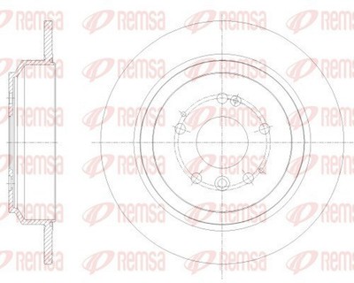 2x REMSA Bremsscheibe 62518.00