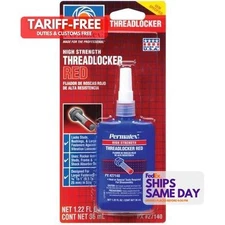 Permatex 27140, One Red Red Threadlocker 36Ml Bottle Performance Racing Parts