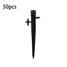 50Pack Adjustable Water Flow Irrigation Dripper Nozzle Stake Emitter Drip ee