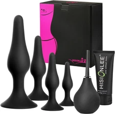 Sex Toys 5PCS Anal Plug Set Silicone Anal Butt Plug Adult Sex Toys for Women,Men