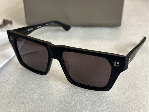 DEMO DITA VENZYN Sunglasses DTS720-A-03 Matte Black/silver Frame Gray Lens 56-16 - Picture 2 of 7