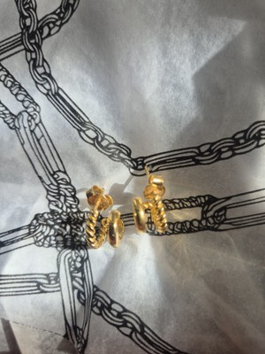 Missoma Ohrringe  Doppel Hoogies Gold  NP 99,- Euro 