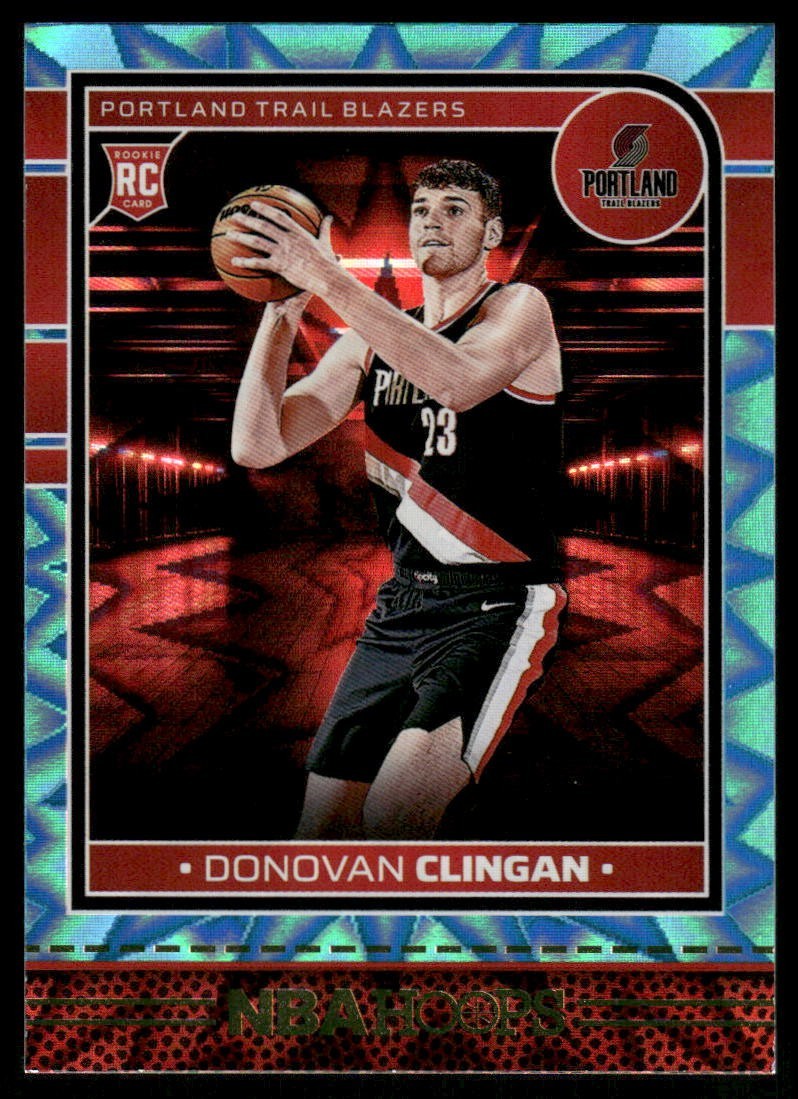 2024-25 Panini Nba Hoops - Rookies Donovan Clingan #237 Teal Explosion (RC)