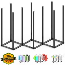 LAEMYFYRE Collapsible Bottle Drying Rack Portable Stand Holder Black