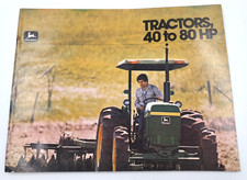1980 John Deere Tractors 40 to 80 HP Sales Brochure Color 45 Pages READ ISSUES