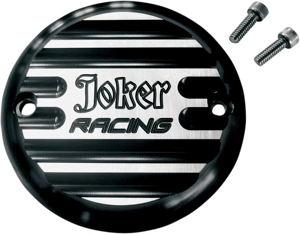 Cubierta de puntos de máquina Joker - Finned Joker Racing - Negro anodizado 02-98JFB Foto 2 de 4