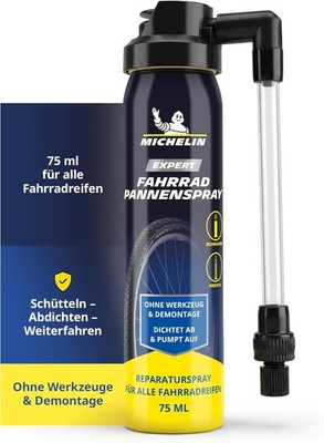 MICHELIN Reifendichtmittel Reifenpannenspray 75 ml Fahrrad E-Bike Moped Dose Set