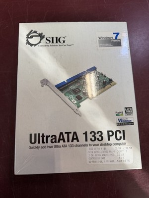 NEW SIIG UltraATA/133 PCI PC ATA Drive Controller, RoHS, SC-PE4B12-S4