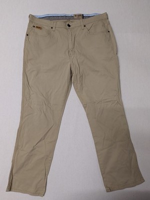 Wrangler Herren Arizona Stretch Jeans Beige Size W38 L30 #1226