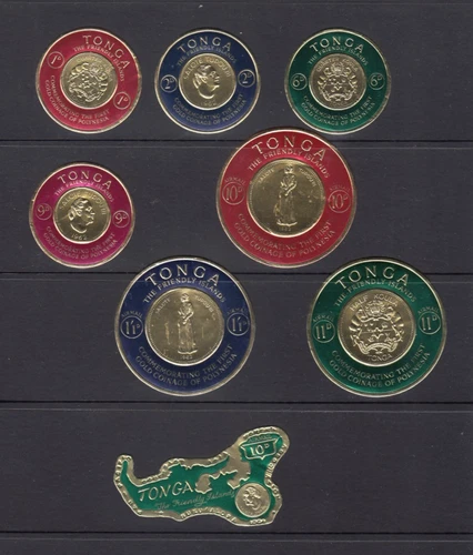 Tonga Stamps.1963.Commemorating the 1st Gold Coinage of Polynesia. MNH.