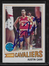 1977-78 Topps Austin Carr #32 Cleveland Cavaliers Signed Autographed Card