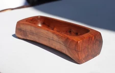 Hand-Carved Juniper Sauce Boat | Small Wooden Gravy Boat or Dipping Bowl