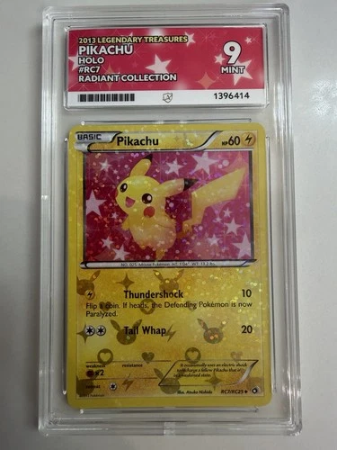 Pikachu RC7/RC25 Treasures Radiant Collection ACE MINT 9