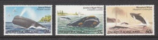 MINT 1982 NORFOLK ISLAND WHALES STAMP SET OF 3 - HUMPBACK,SPERM,