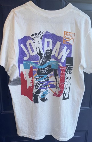 Vtg 90’s Michael Jordan Single Stitch T Shirt Double Sided Wraparound Mens XL