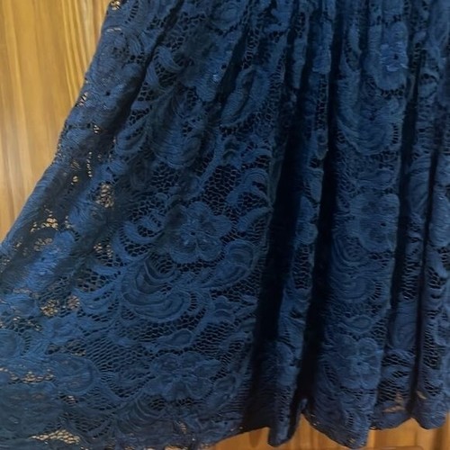Ava & Yelly Mock Neck Lace Skater Dress - Picture 3 of 8