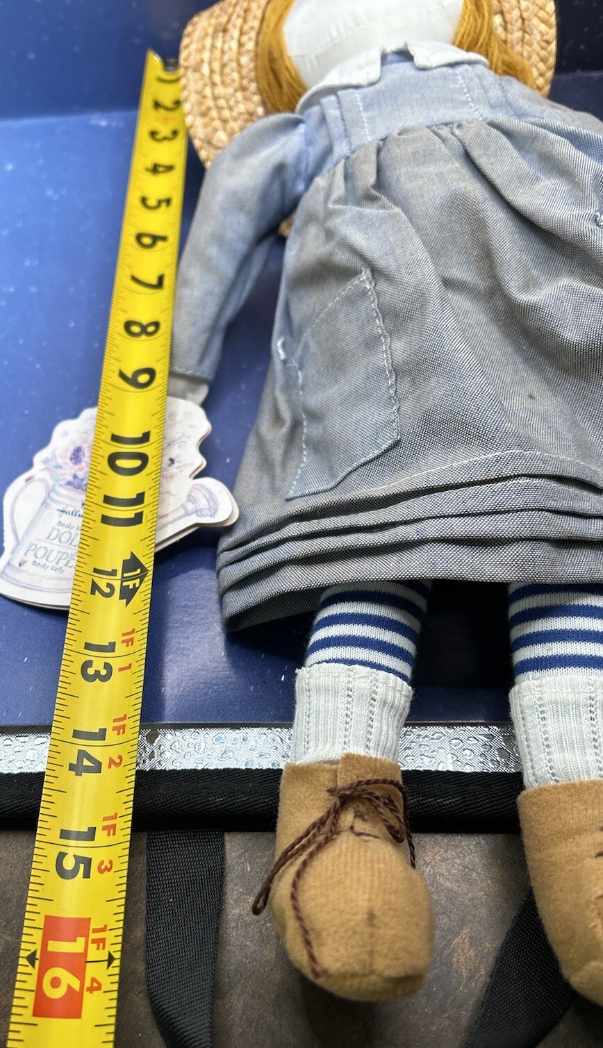 Hallmark POUPEE Spoonful of Stars Becky Kelly Cloth Rag Doll With Tag 16 in