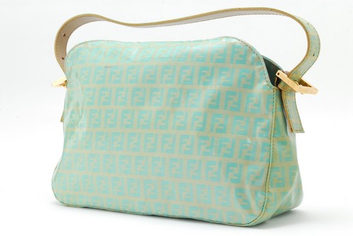 Rare!! FENDI Shoulder Hand Bag Mamma Baguette Zucchino Authentic 102601 - Picture 3 of 19