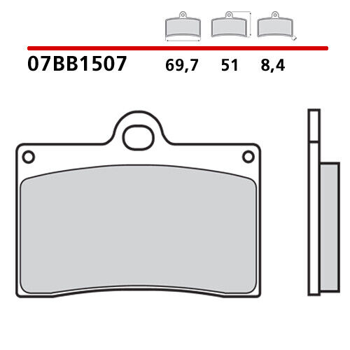 Paire Plaquettes de Frein Avant BREMBO Indian Chief Blackhawk D'1700 11> - Photo 1/7