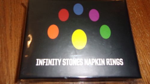 LootCrate Marvel Avengers End Game Gear + Goods Infinity Stones Napkin Rings NIB - Picture 5 of 9