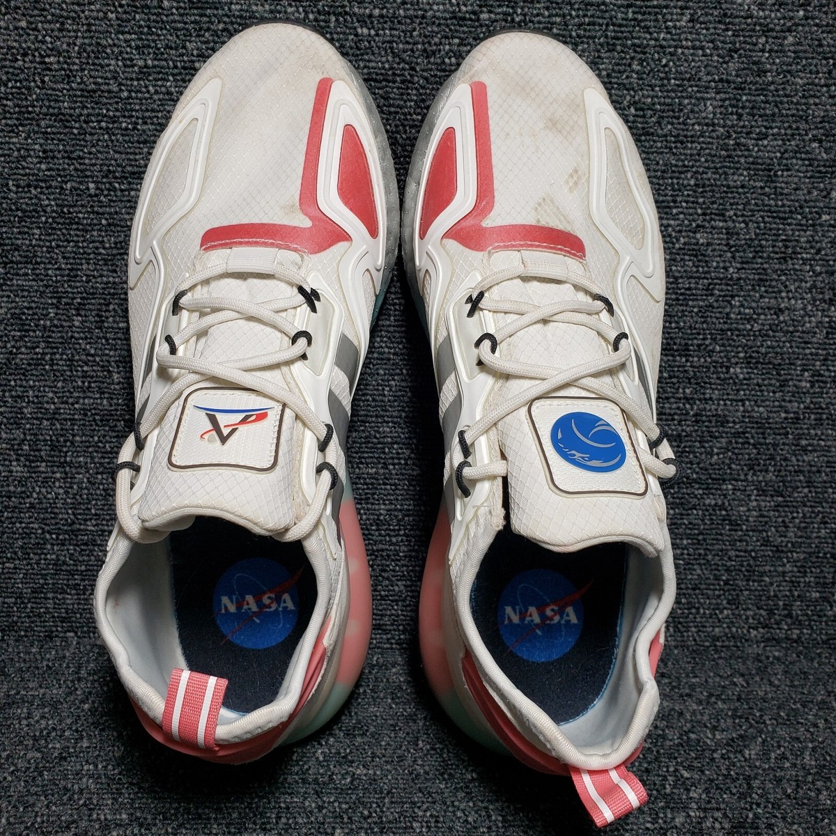 Size 9 - NASA x adidas ZX 2K Boost White Hazy Rose W for sale